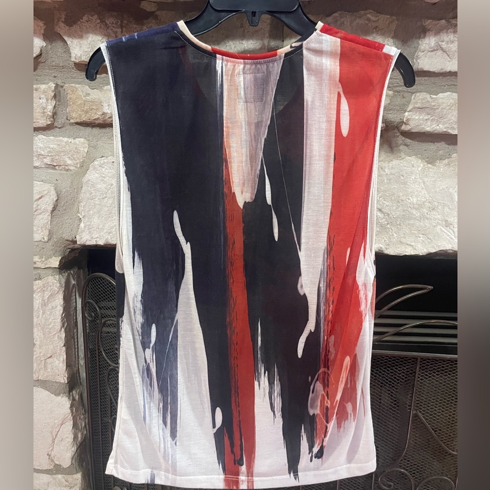 Zara Multicolor Abstract Tank Top - Picture 2 of 3
